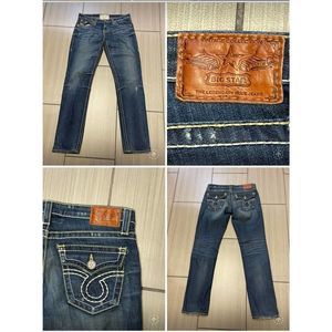 Buckle Big Star Nico straight Jean Womens sz 28R low rise thick stitch USA Y2k
